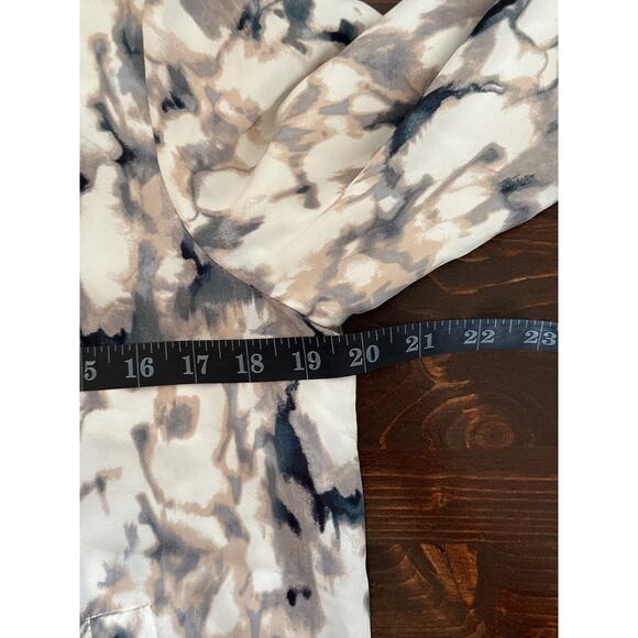 OLIVE+OAK Bomber Jacket M Silky Marble Print Streetwear Gorpcore Utility - Picture 12 of 15